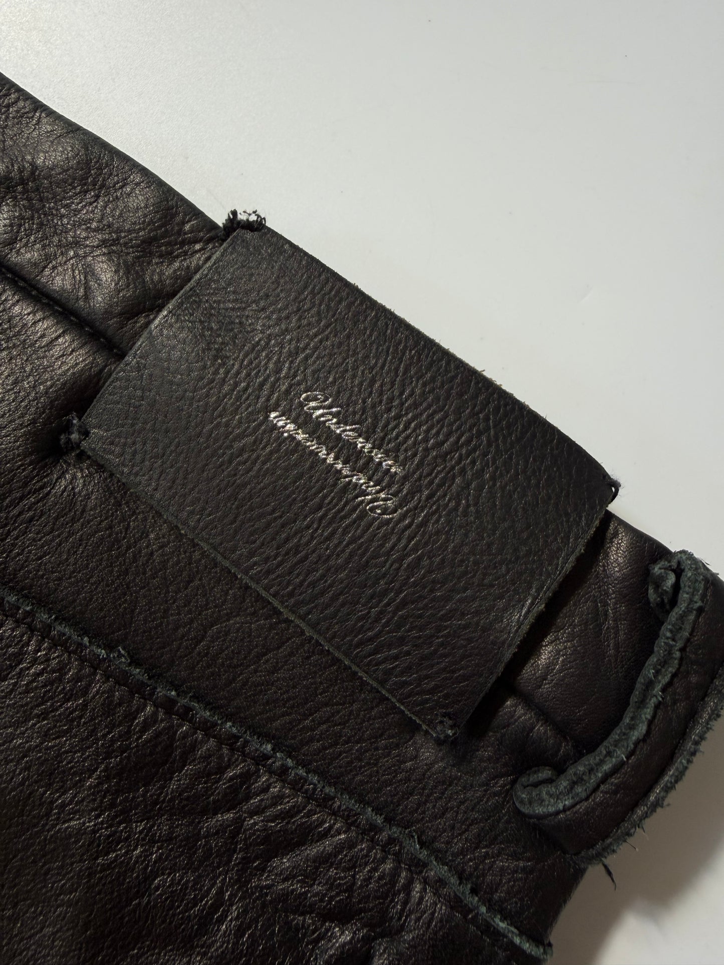 Undercover Switching Leather Denim Pants