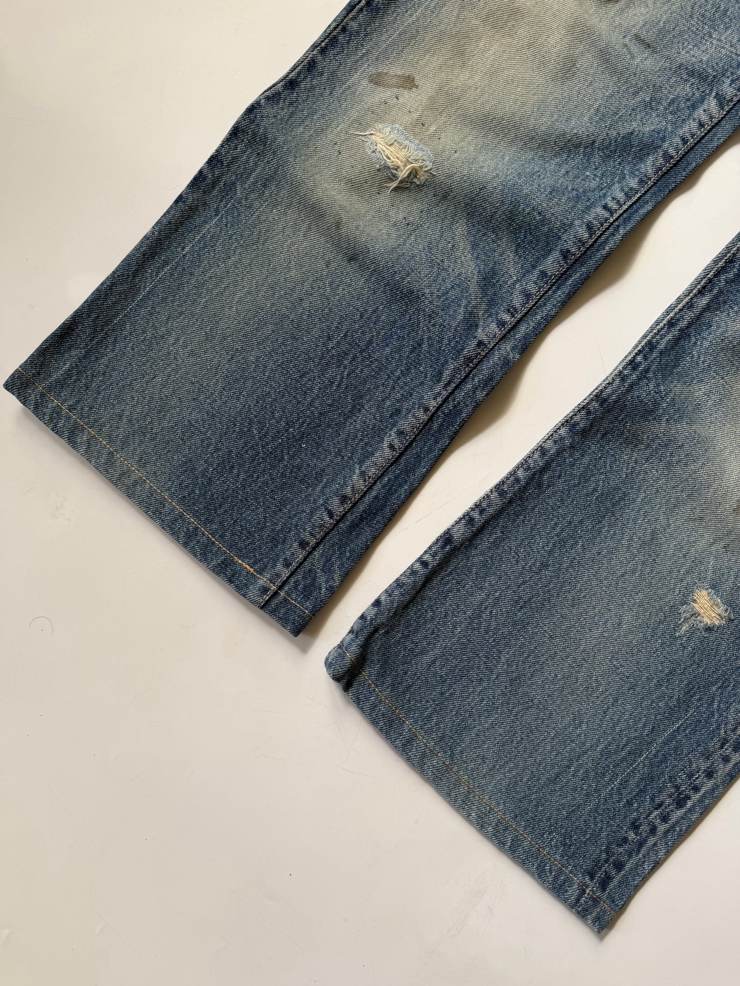 Undercover SS20006 T Chuuut Painted Denim Cargo Pants