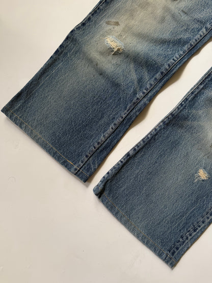 Undercover SS20006 T Chuuut Painted Denim Cargo Pants