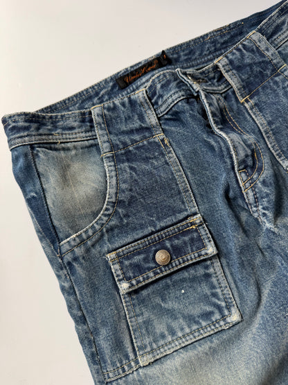 Undercover SS20006 T Chuuut Painted Denim Cargo Pants