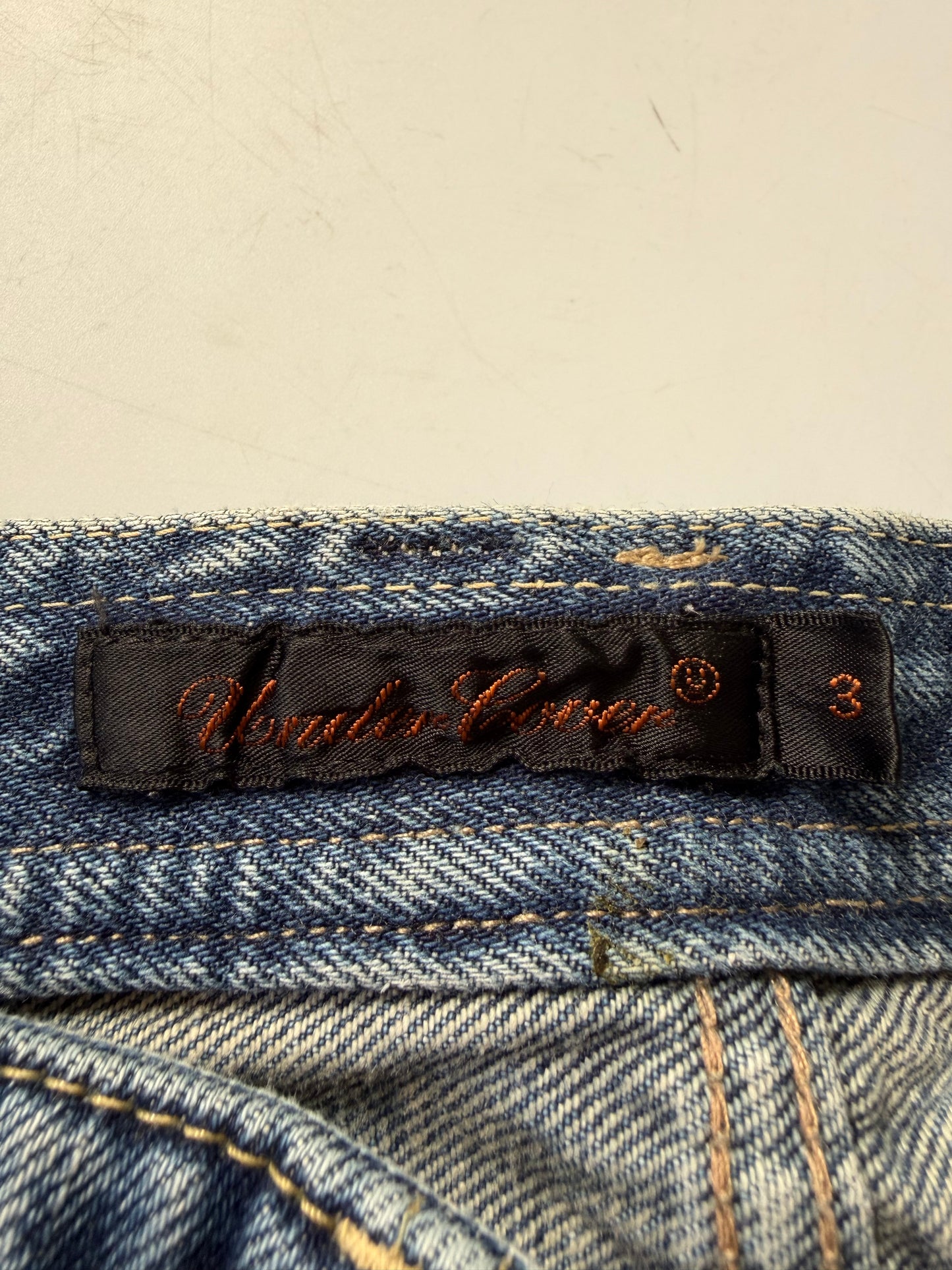 Undercover SS20006 T Chuuut Painted Denim Cargo Pants