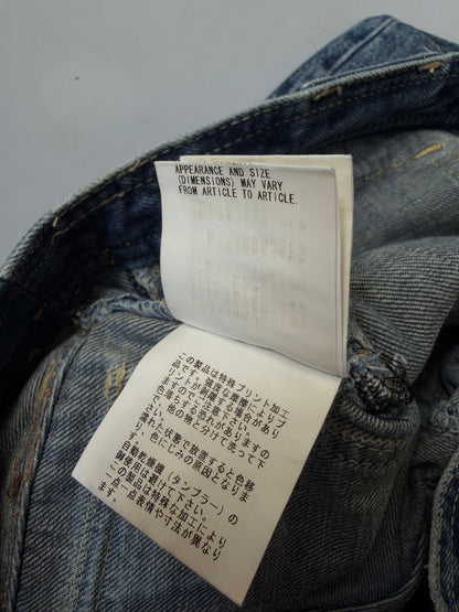 Undercover SS20006 T Chuuut Painted Denim Cargo Pants