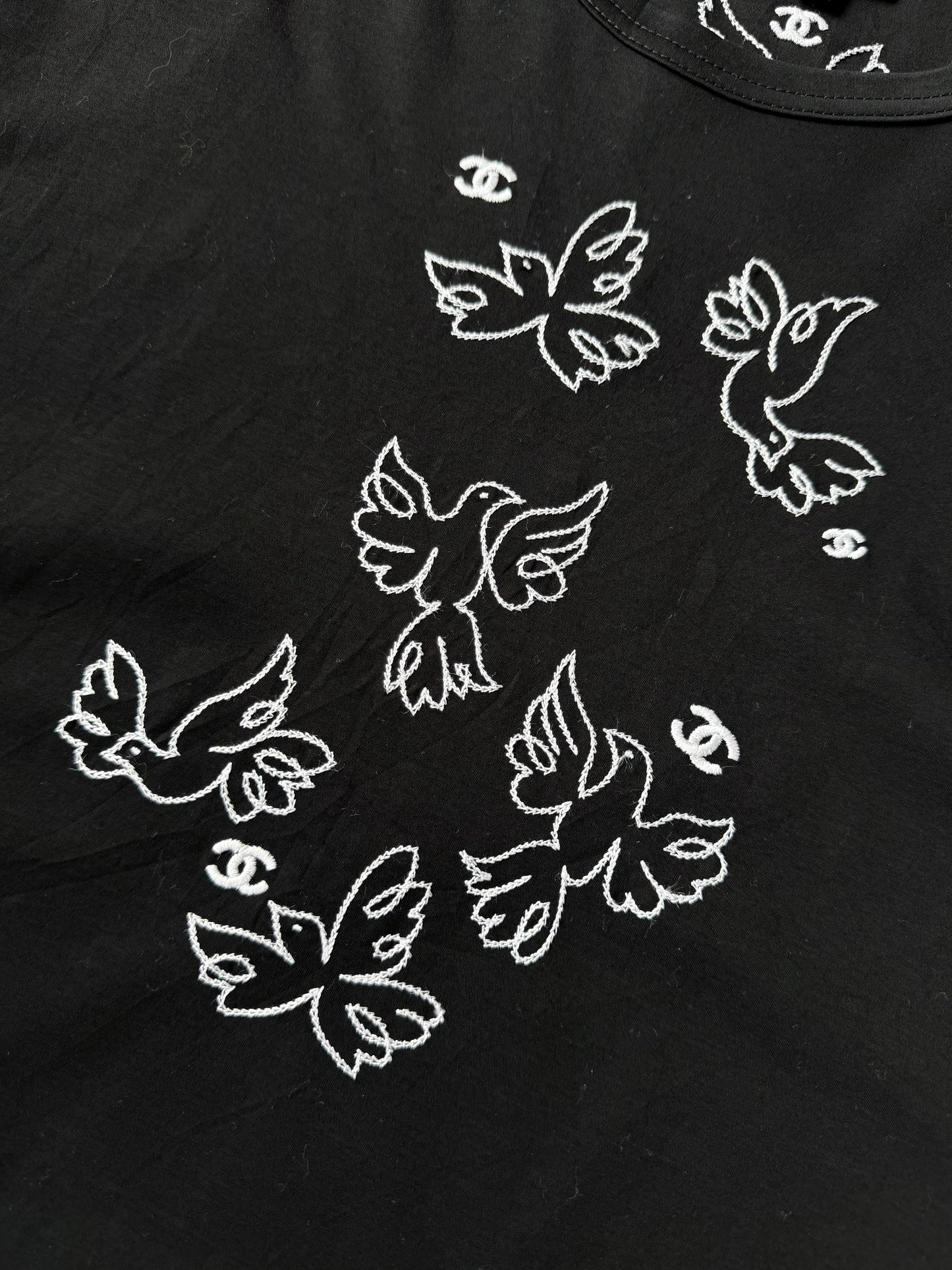 Chanel Embroidered T-Shirt 2022 Paris-Monte Carlo Cruise