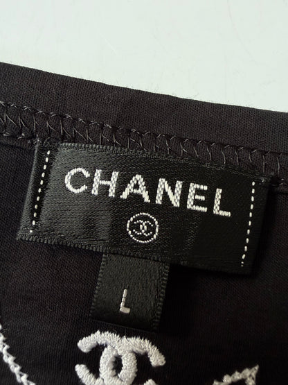 Chanel Embroidered T-Shirt 2022 Paris-Monte Carlo Cruise