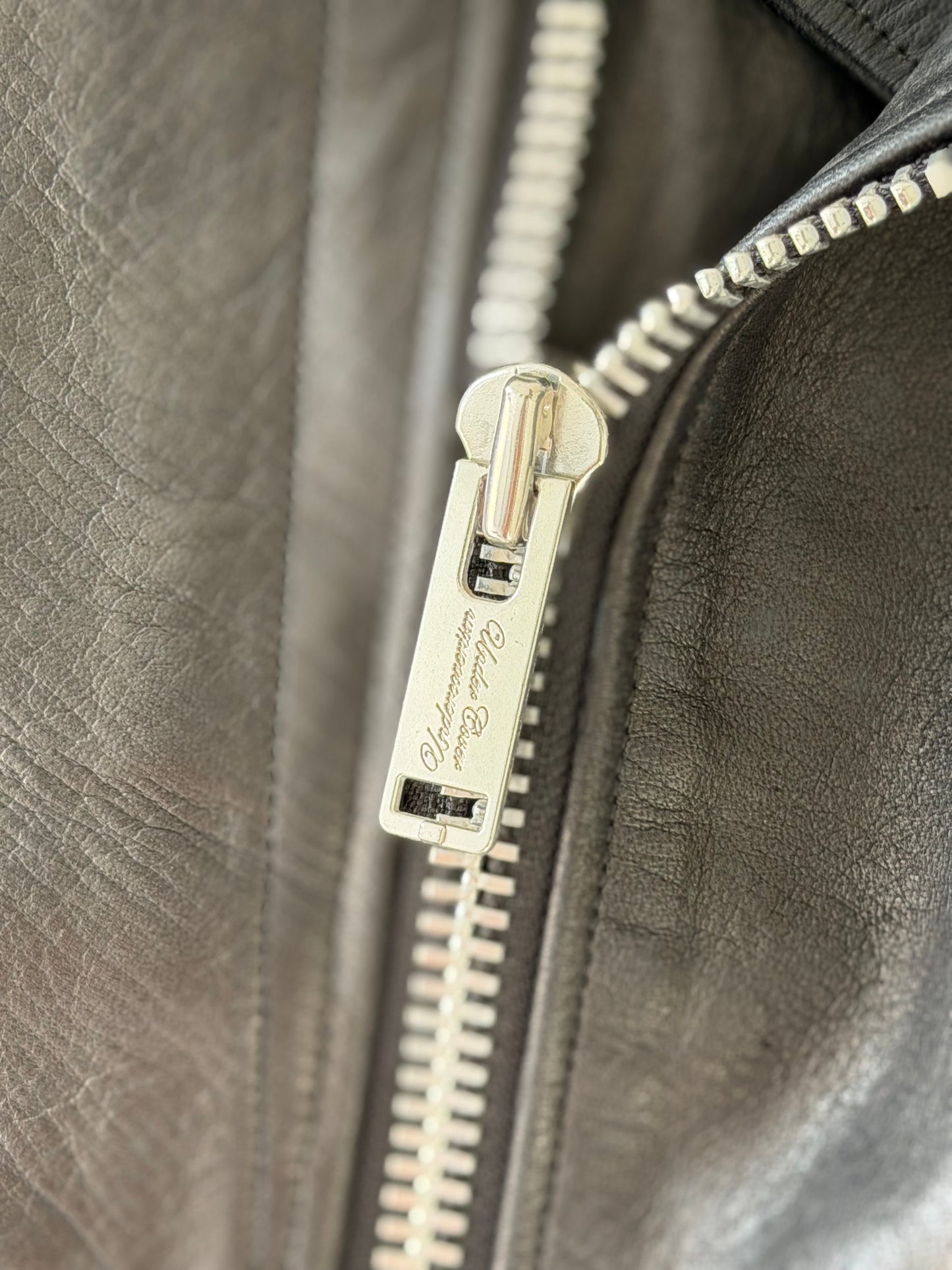 Undercover 14ss Psychocandy Black Leather Biker Jacket