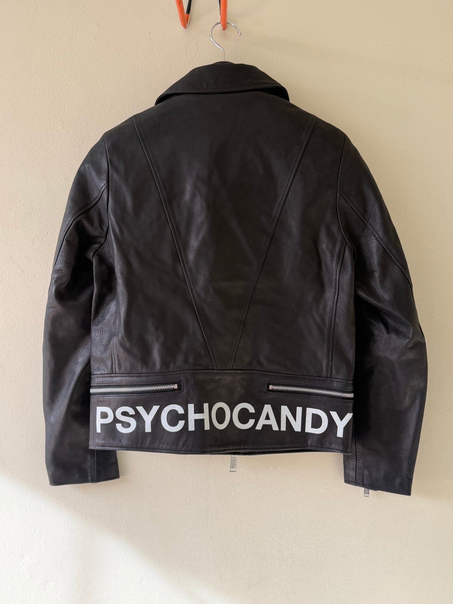 Undercover 14ss Psychocandy Black Leather Biker Jacket