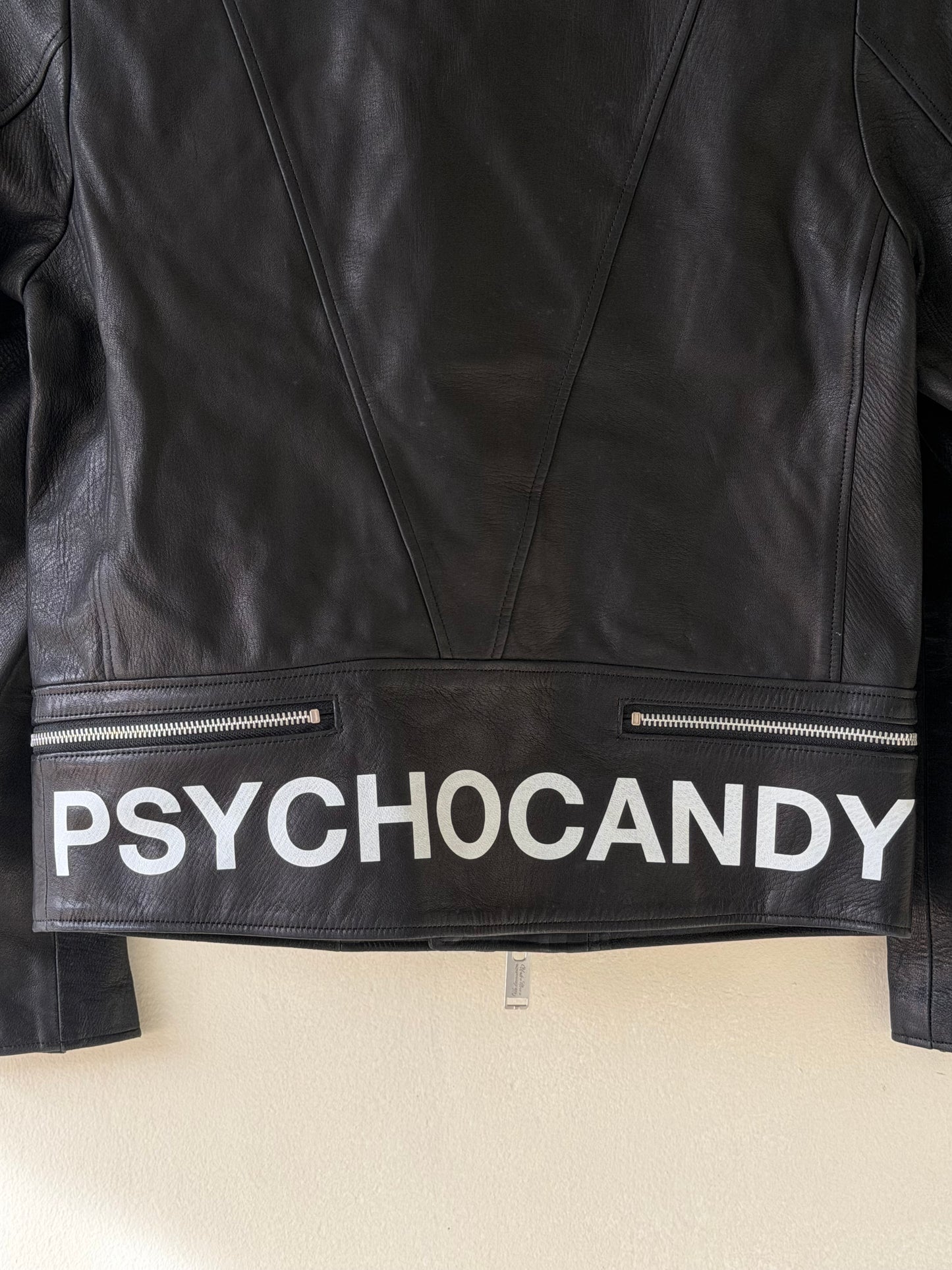 Undercover 14ss Psychocandy Black Leather Biker Jacket
