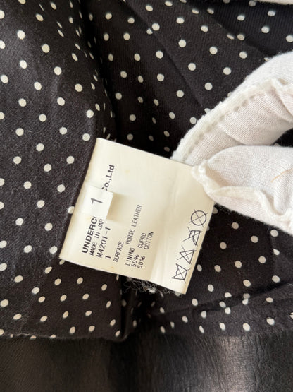 Undercover 14ss Psychocandy Black Leather Biker Jacket