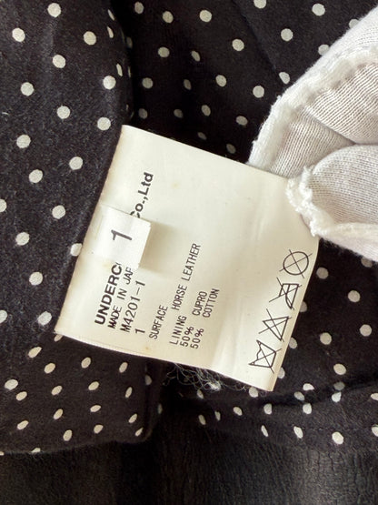 Undercover 14ss Psychocandy Black Leather Biker Jacket