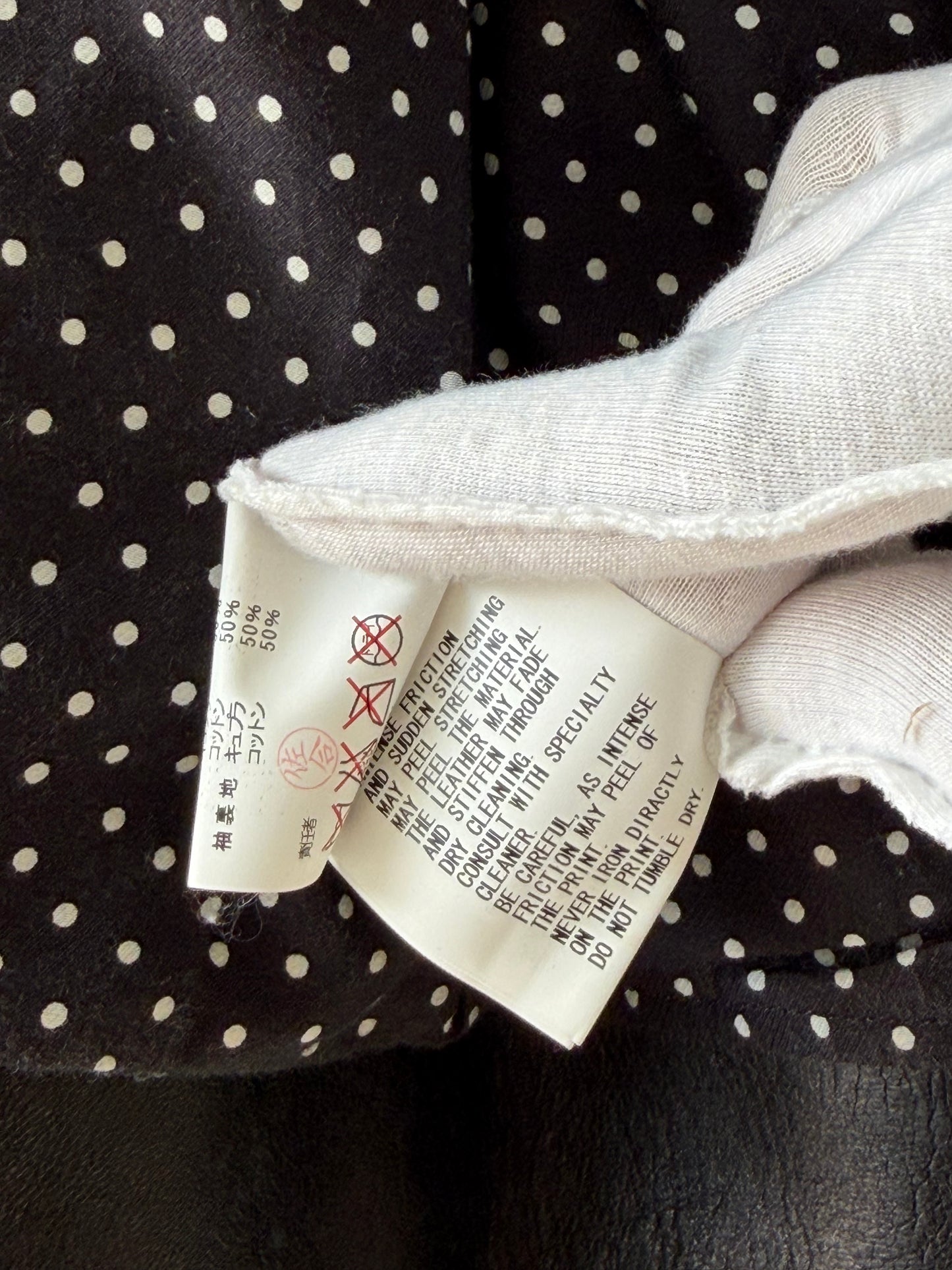 Undercover 14ss Psychocandy Black Leather Biker Jacket