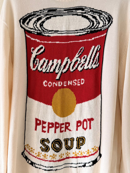 Junya Watanabe MAN Campbell Soup Print Sweater