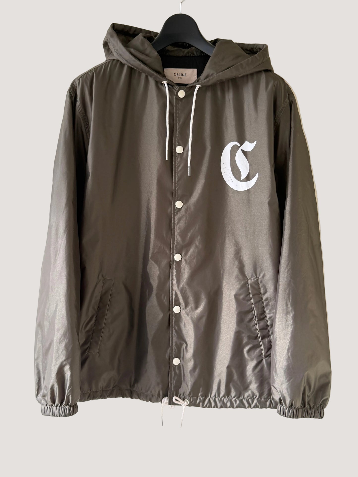 Celine Logo Print Coach Jacket