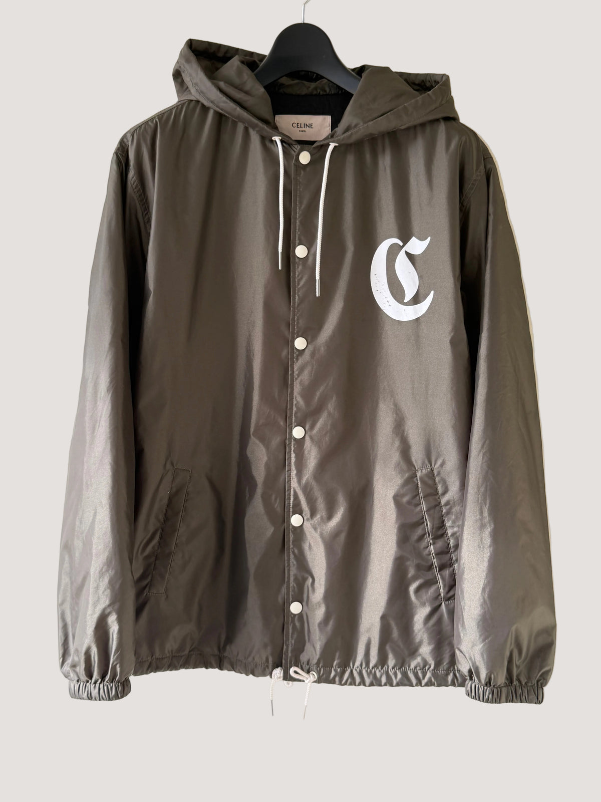 Celine Logo Print Coach Jacket