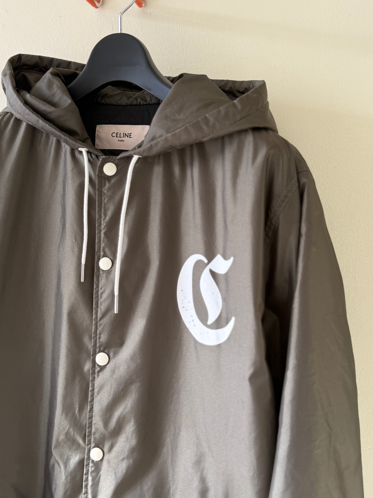 Celine Logo Print Coach Jacket
