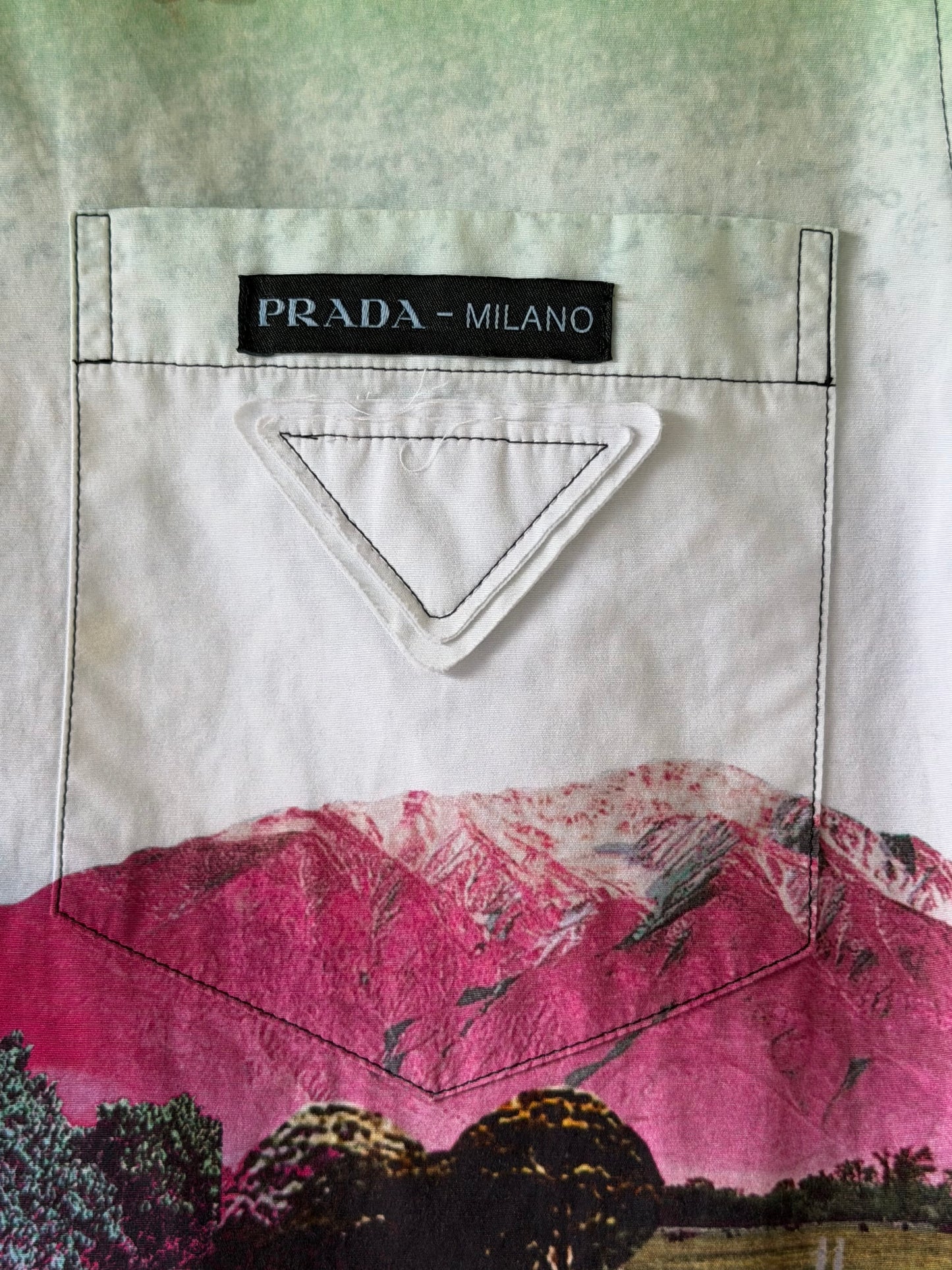 Prada Shirt Panorama Motif Graphic Print James Jean S/S 2018