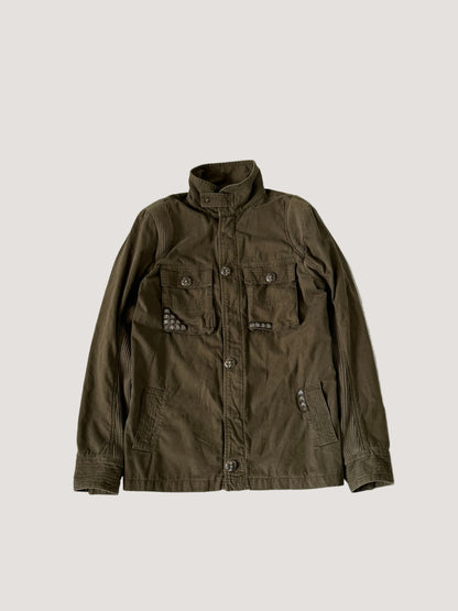 Chrome Hearts Cherry Bomb Navy Green Military Jacket