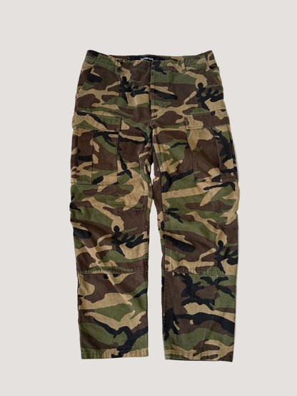 Balenciaga Camouflage Woodland Green Cargo Pants