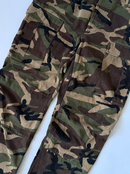 Balenciaga Camouflage Woodland Green Cargo Pants
