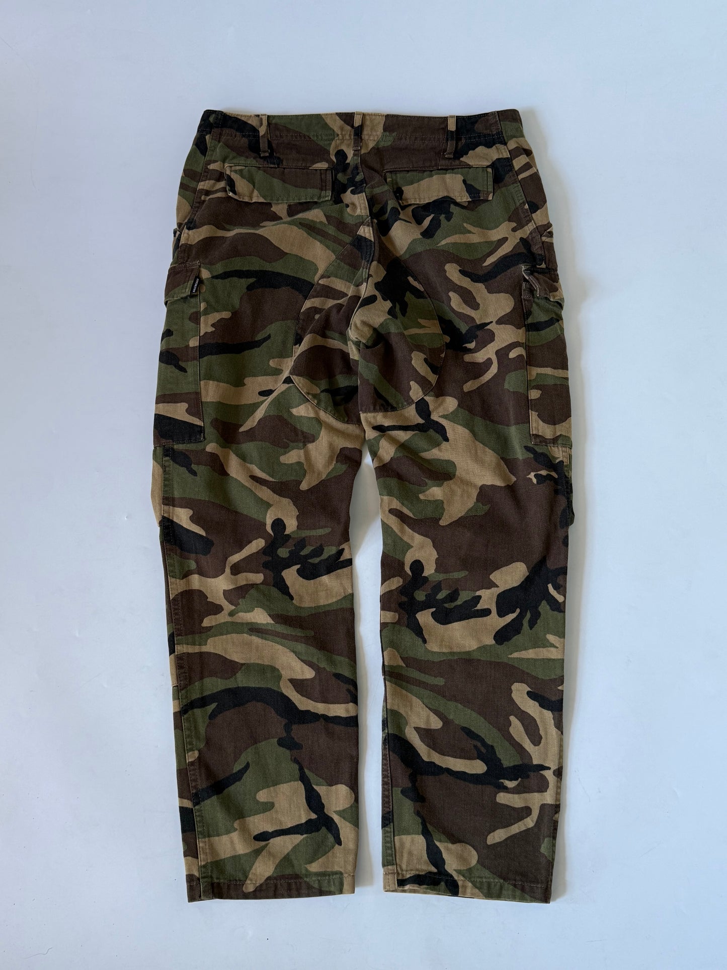 Balenciaga Camouflage Woodland Green Cargo Pants