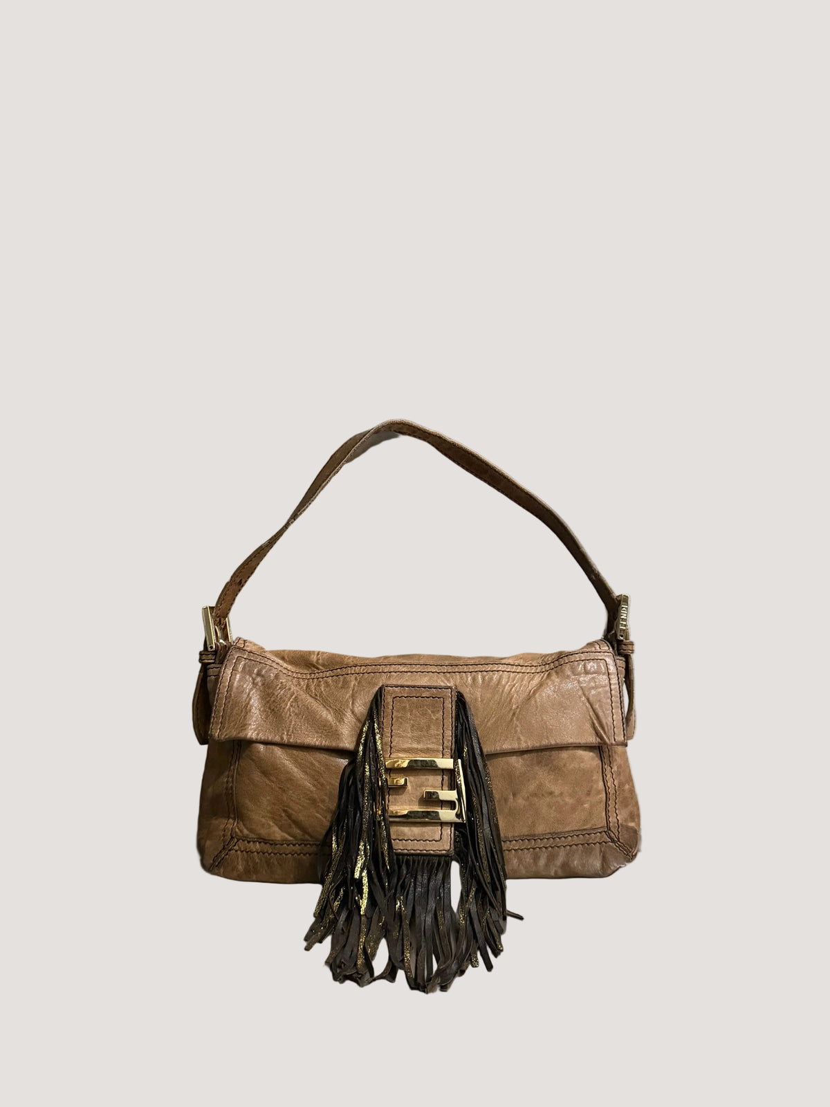 Fendi FF Fringe Baguette Bag