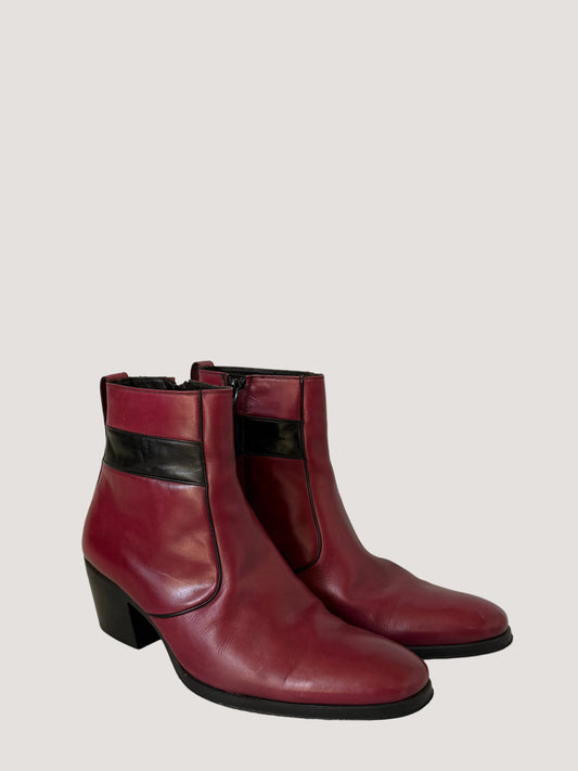 Dior Homme by Hedi Slimane A/W07 “Navigate” Red Cuban Boots