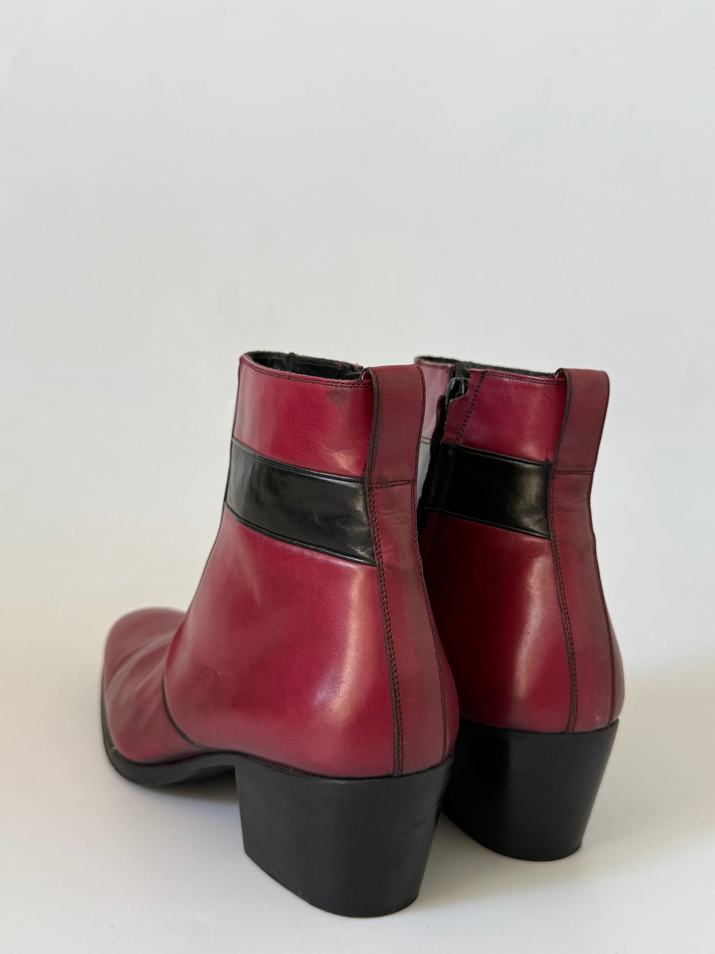 Dior Homme by Hedi Slimane A/W07 “Navigate” Red Cuban Boots