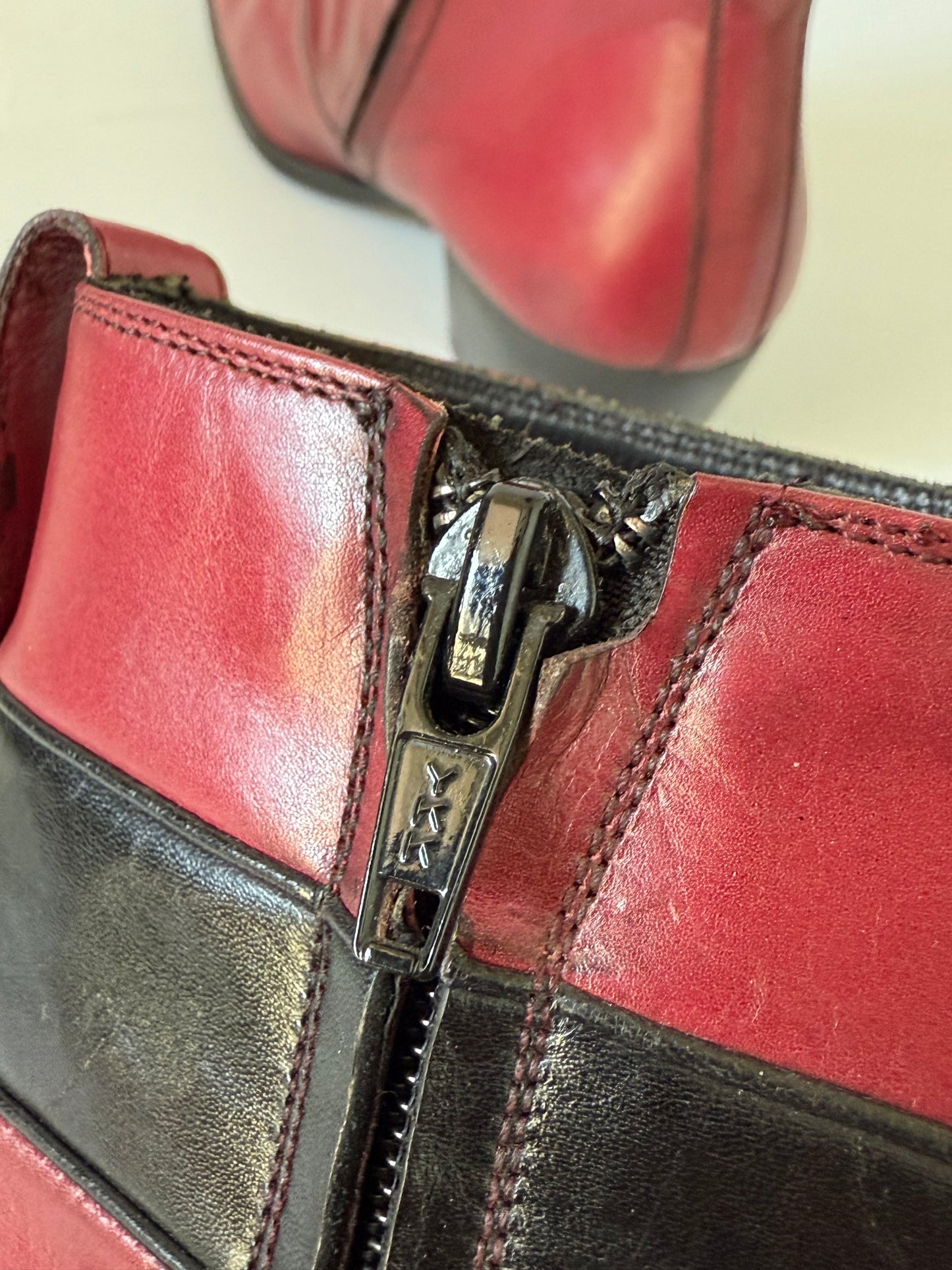 Dior Homme by Hedi Slimane A/W07 “Navigate” Red Cuban Boots