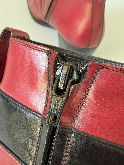 Dior Homme by Hedi Slimane A/W07 “Navigate” Red Cuban Boots