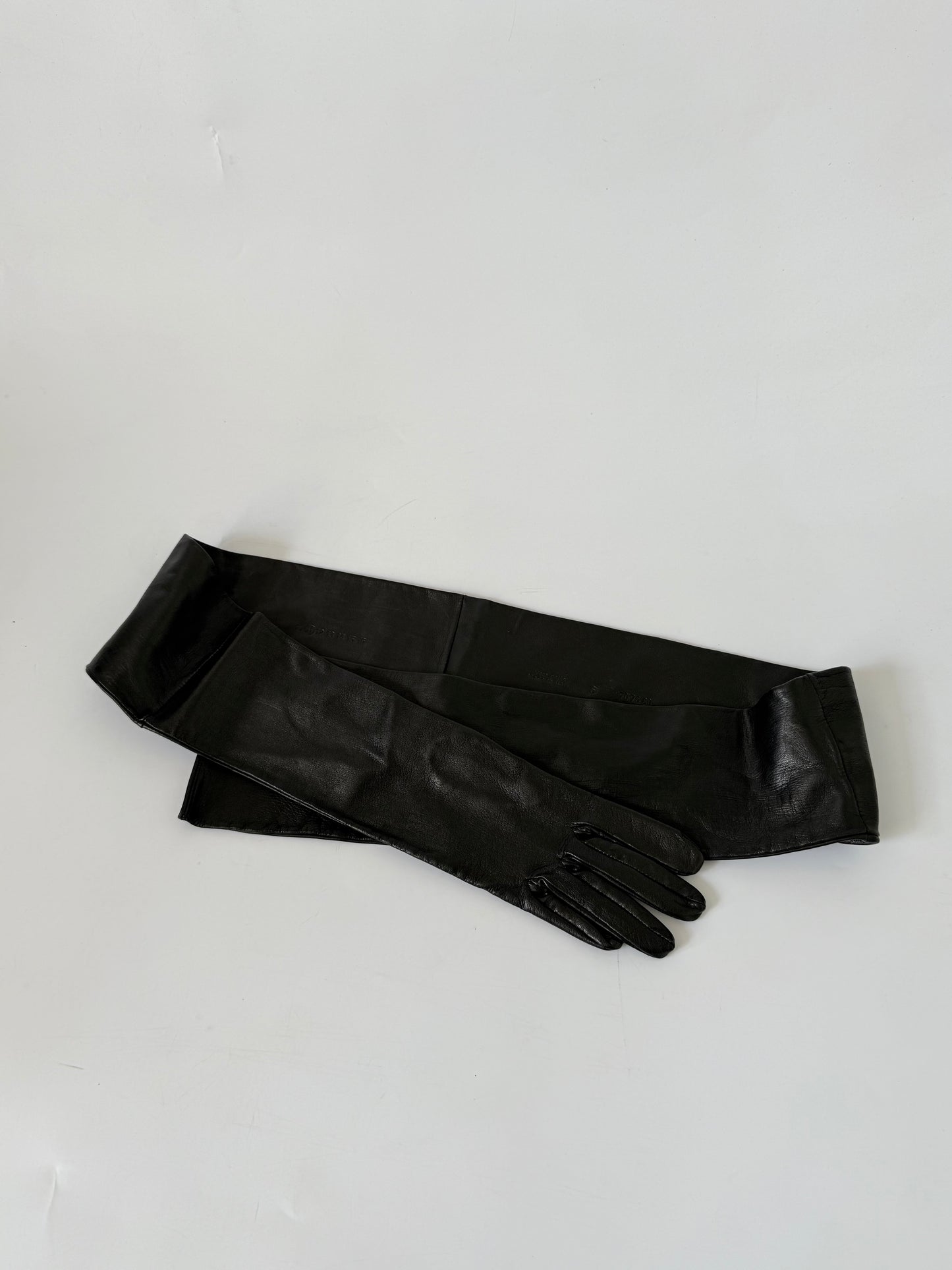 Maison Margiela Black Leather Glove Belt