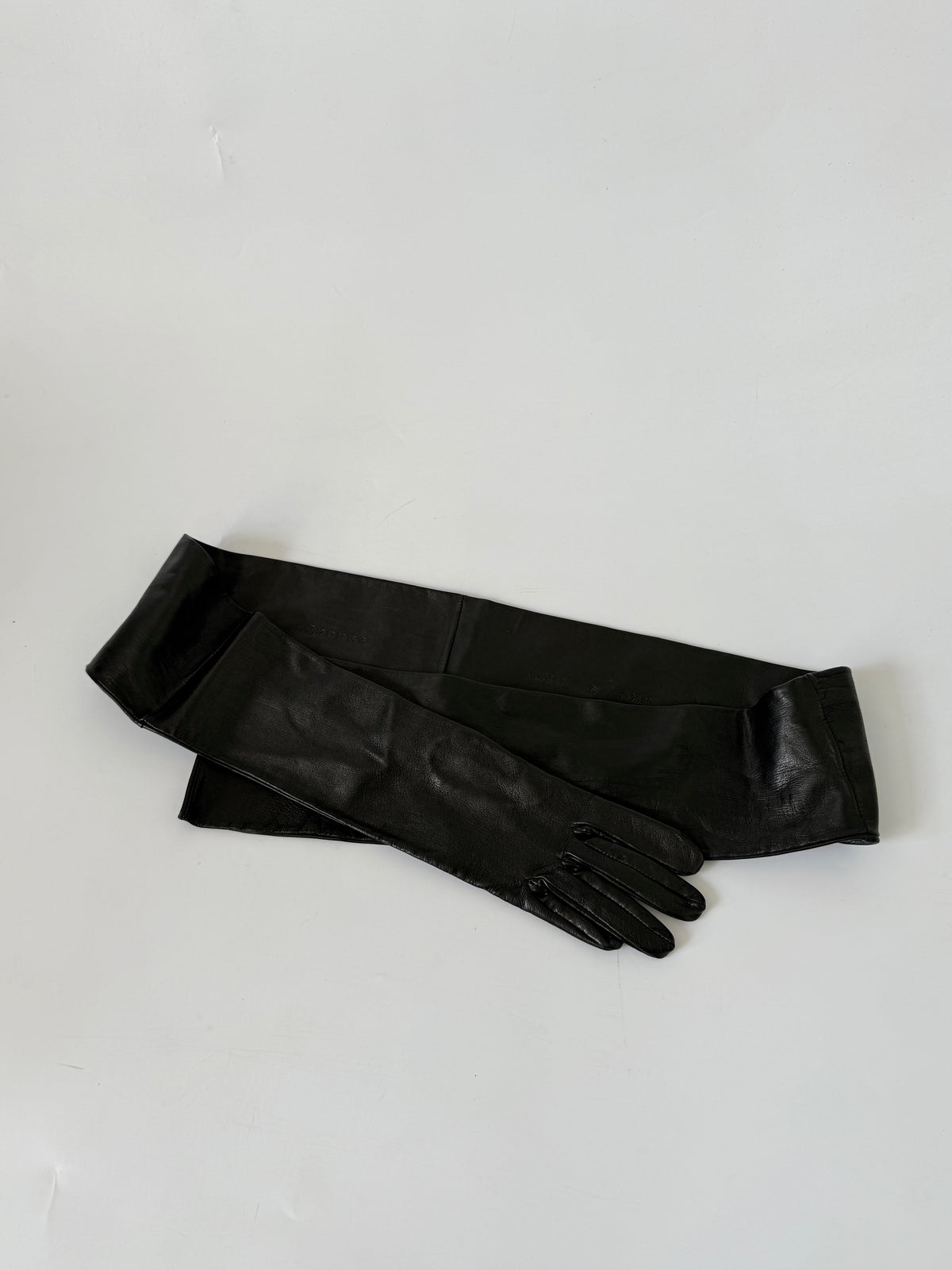 Maison Margiela Black Leather Glove Belt