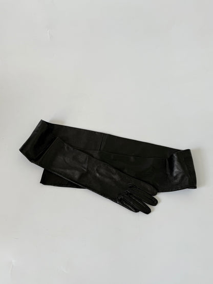 Maison Margiela Black Leather Glove Belt