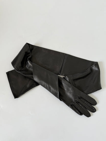 Maison Margiela Black Leather Glove Belt