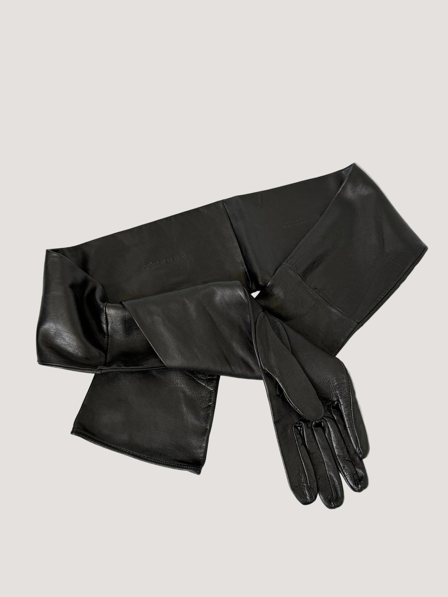 Maison Margiela Black Leather Glove Belt
