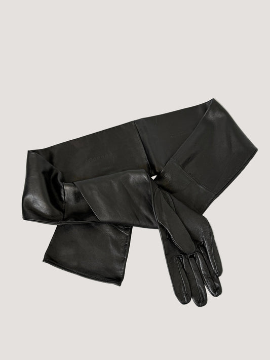 Maison Margiela Black Leather Glove Belt