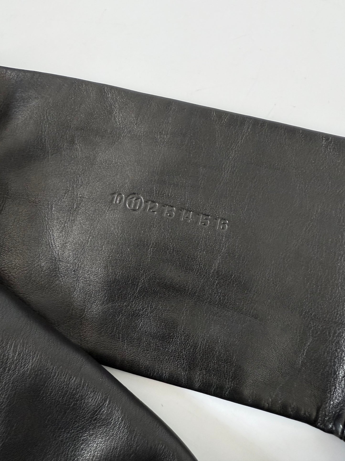 Maison Margiela Black Leather Glove Belt