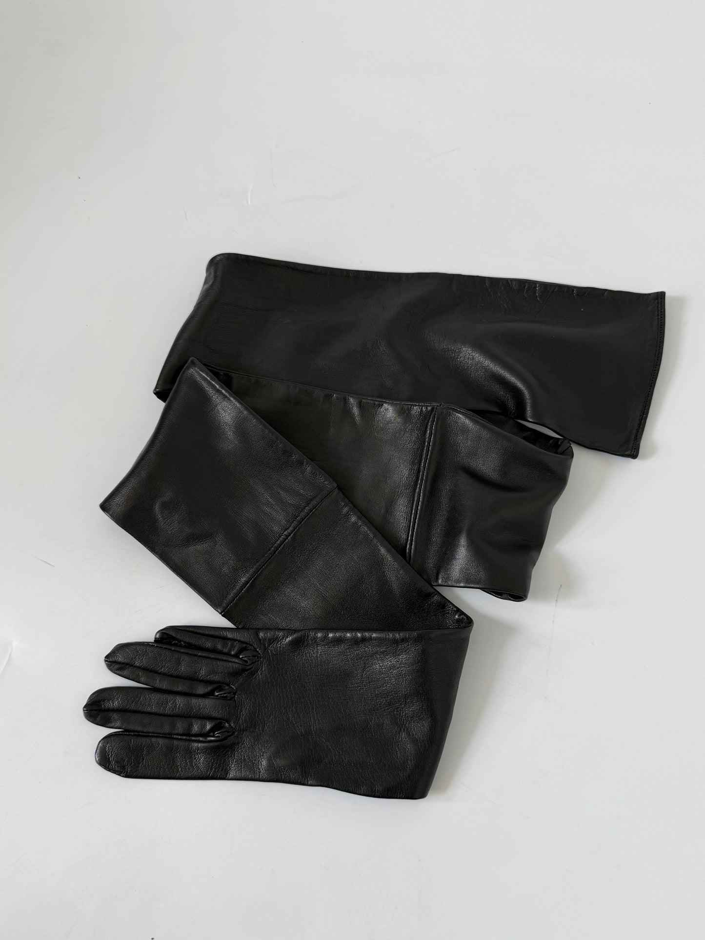 Maison Margiela Black Leather Glove Belt