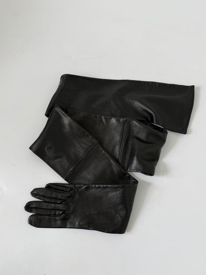Maison Margiela Black Leather Glove Belt