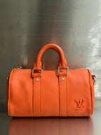 Louis Vuitton Volcano Orange Aerogram Keepall XS