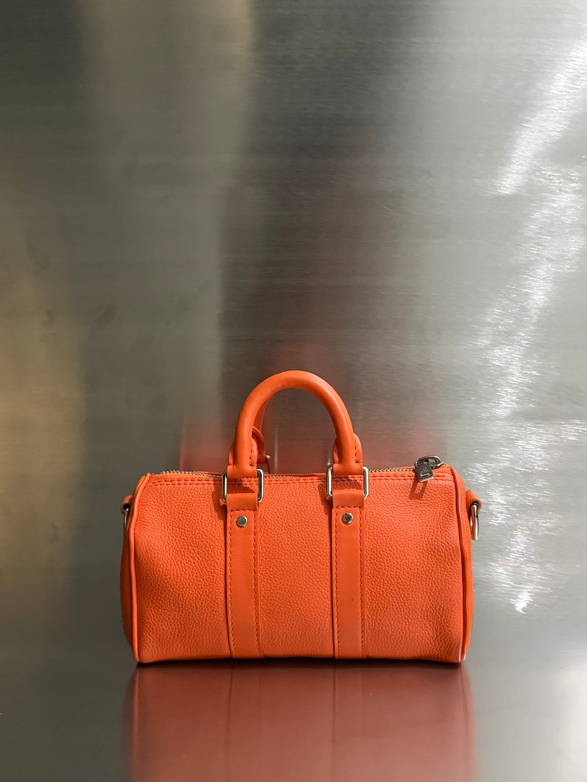 Louis Vuitton Volcano Orange Aerogram Keepall XS