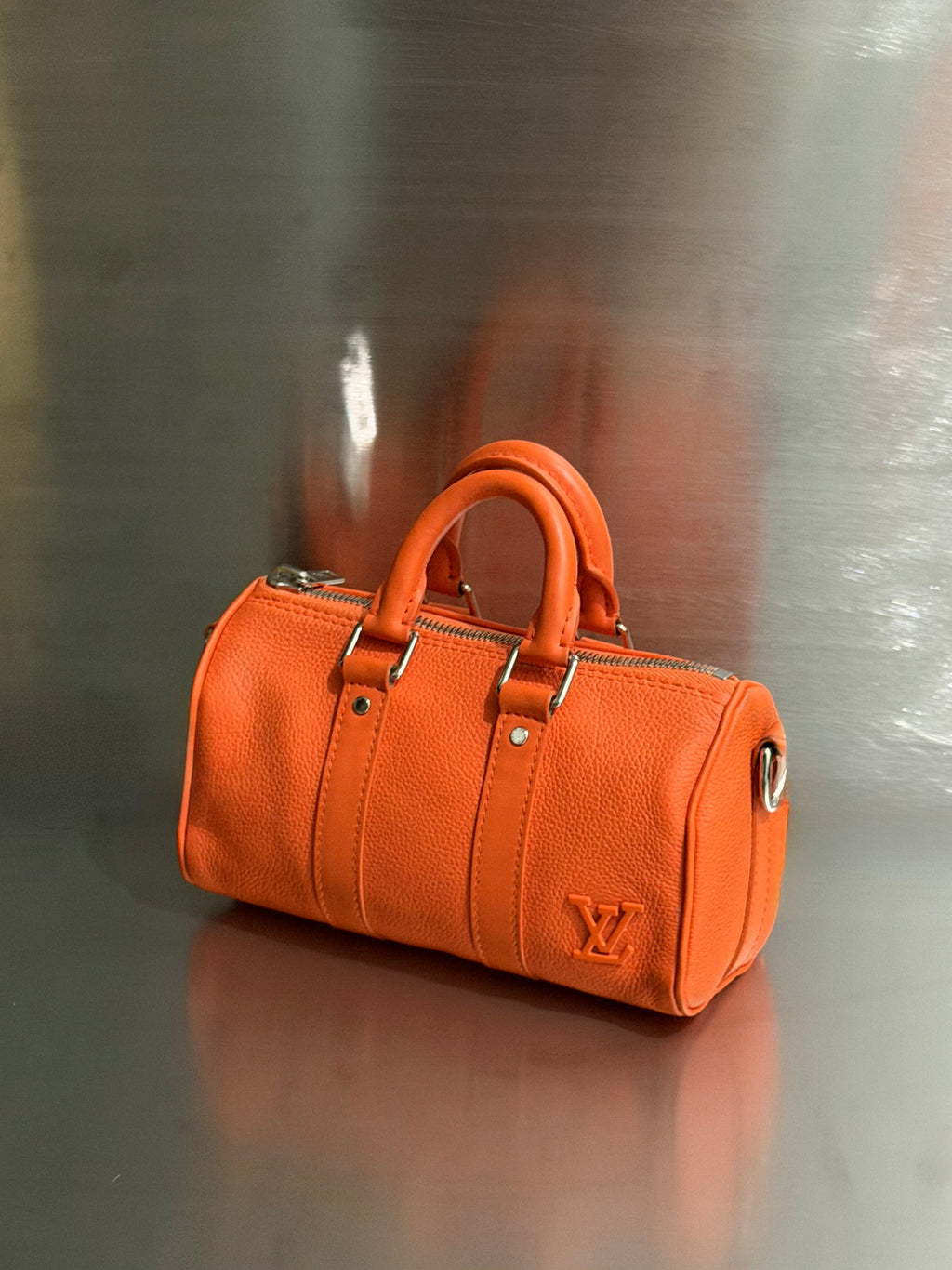 Louis Vuitton Volcano Orange Aerogram Keepall XS