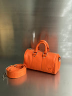 Louis Vuitton Volcano Orange Aerogram Keepall XS