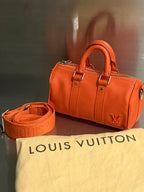 Louis Vuitton Volcano Orange Aerogram Keepall XS