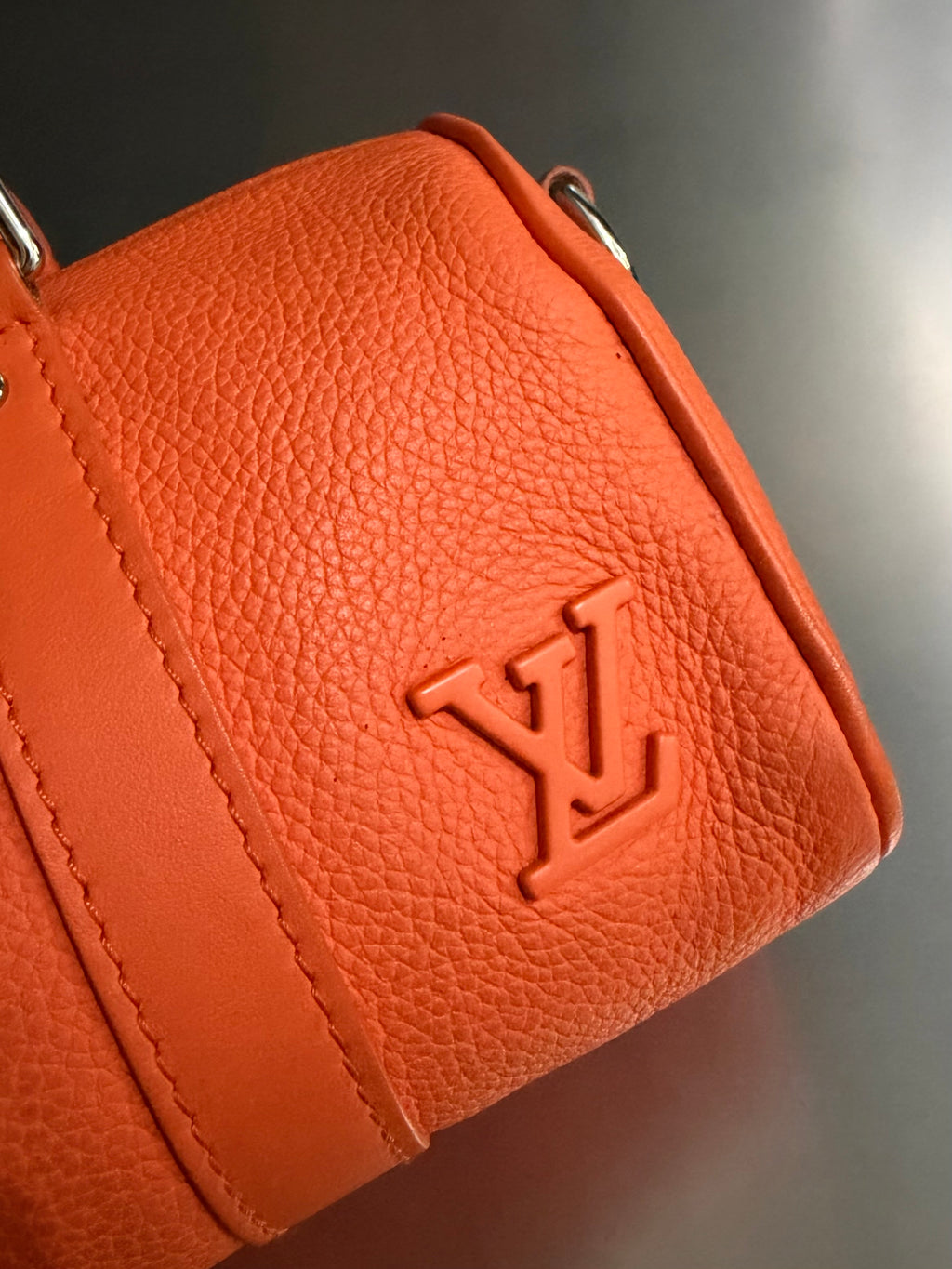 Louis Vuitton Volcano Orange Aerogram Keepall XS