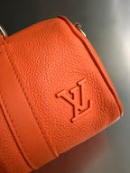Louis Vuitton Volcano Orange Aerogram Keepall XS
