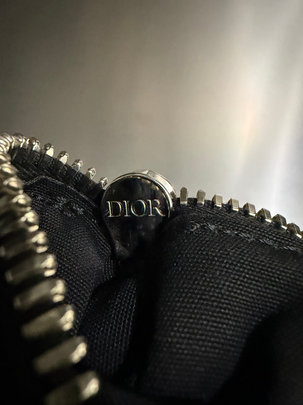 Christian Dior Black Oblique Mens Saddle Bag