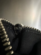 Christian Dior Black Oblique Mens Saddle Bag