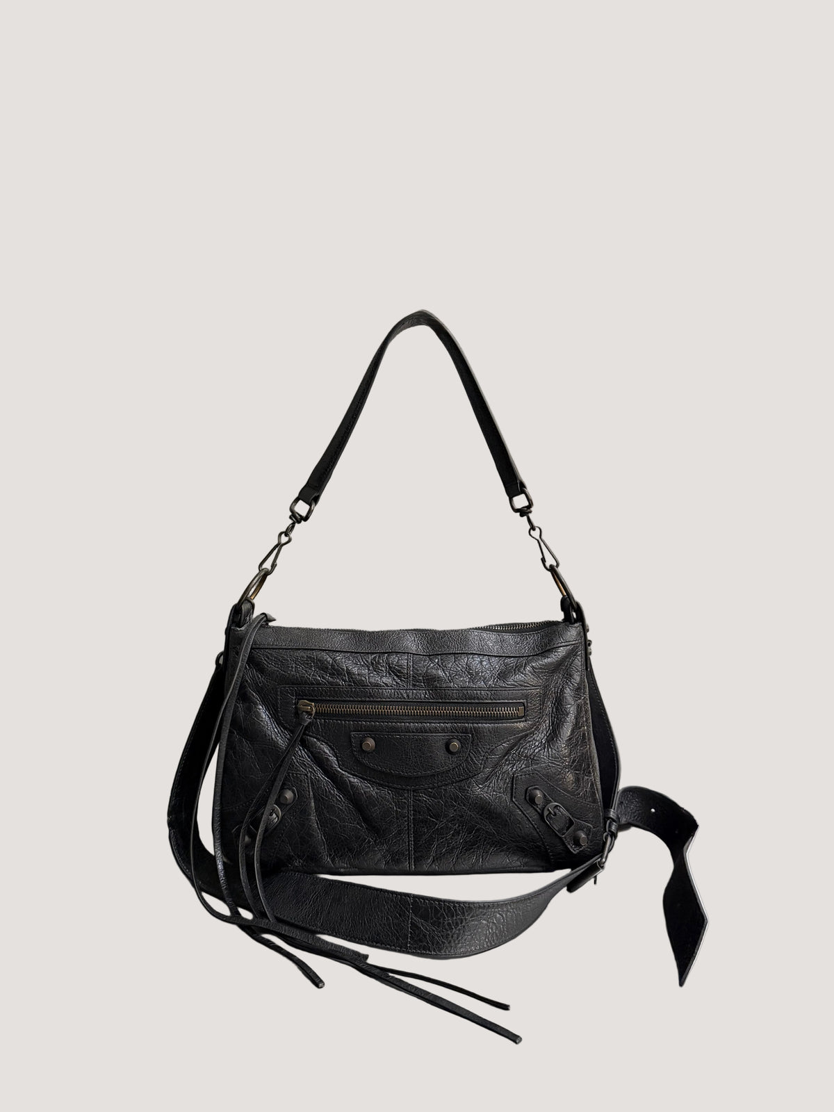Balenciaga Black Le City Moto Bag