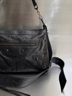 Balenciaga Black Le City Moto Bag