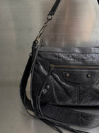 Balenciaga Black Le City Moto Bag