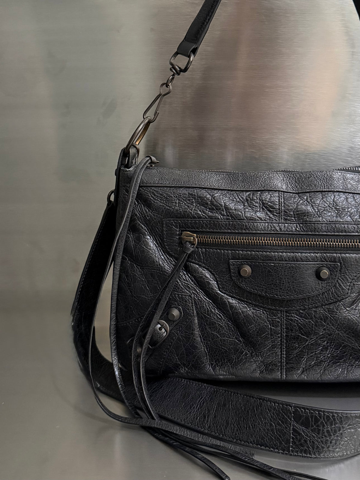 Balenciaga Black Le City Moto Bag